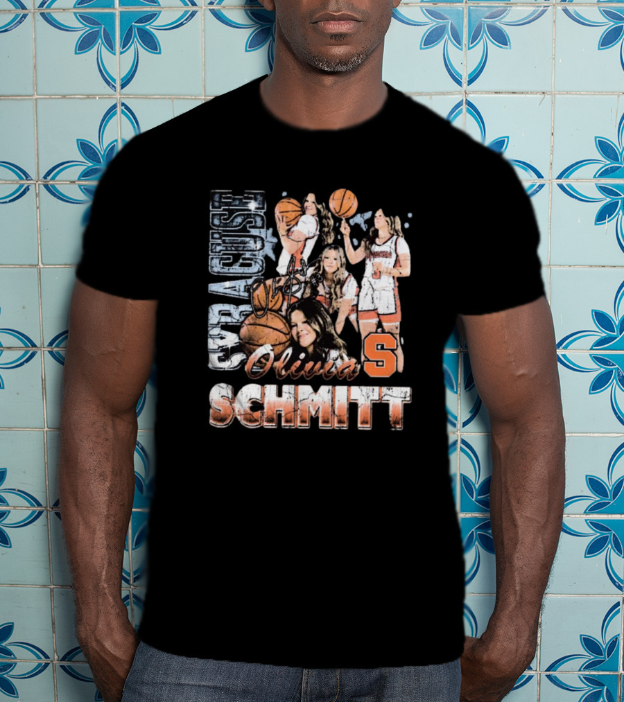 Olivia Schmitt Syracuse Basketball Signature 90s T-Shirt