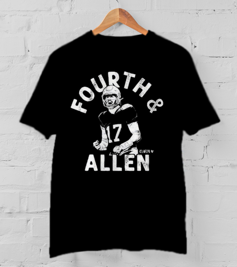 Josh Allen Fourth And Allen NFL Buffalo Bills Number 17 T-Shirt
