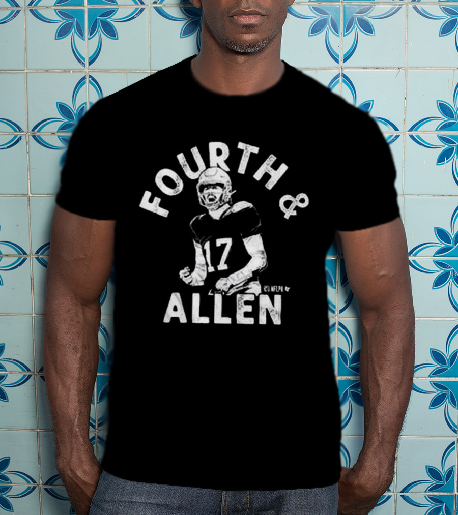 Josh Allen Fourth And Allen NFL Buffalo Bills Number 17 T-Shirt