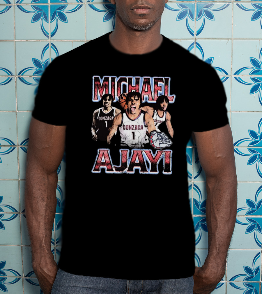 Michael Ajayi Gonzaga Bulldogs Basketball 90s T-Shirt