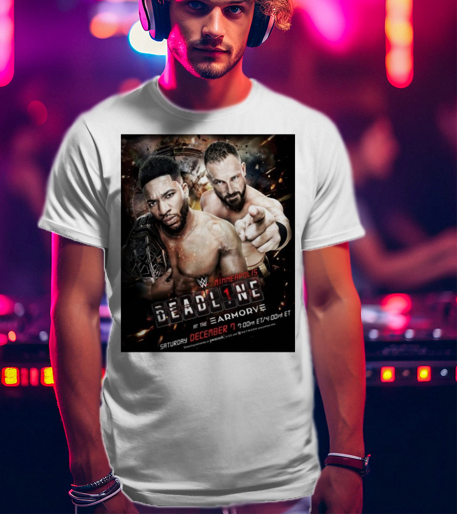 WWE NXT Deadline At The Armory Minneapolis Saturday December 7 7:00 PM ET / 4:00 PM ET T-Shirt