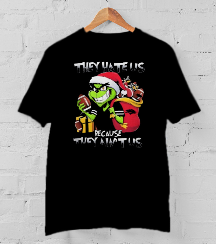 They Hate Us Because They Ain’t Us Grinch Nevada Wolf Pack Christmas Football T-Shirt