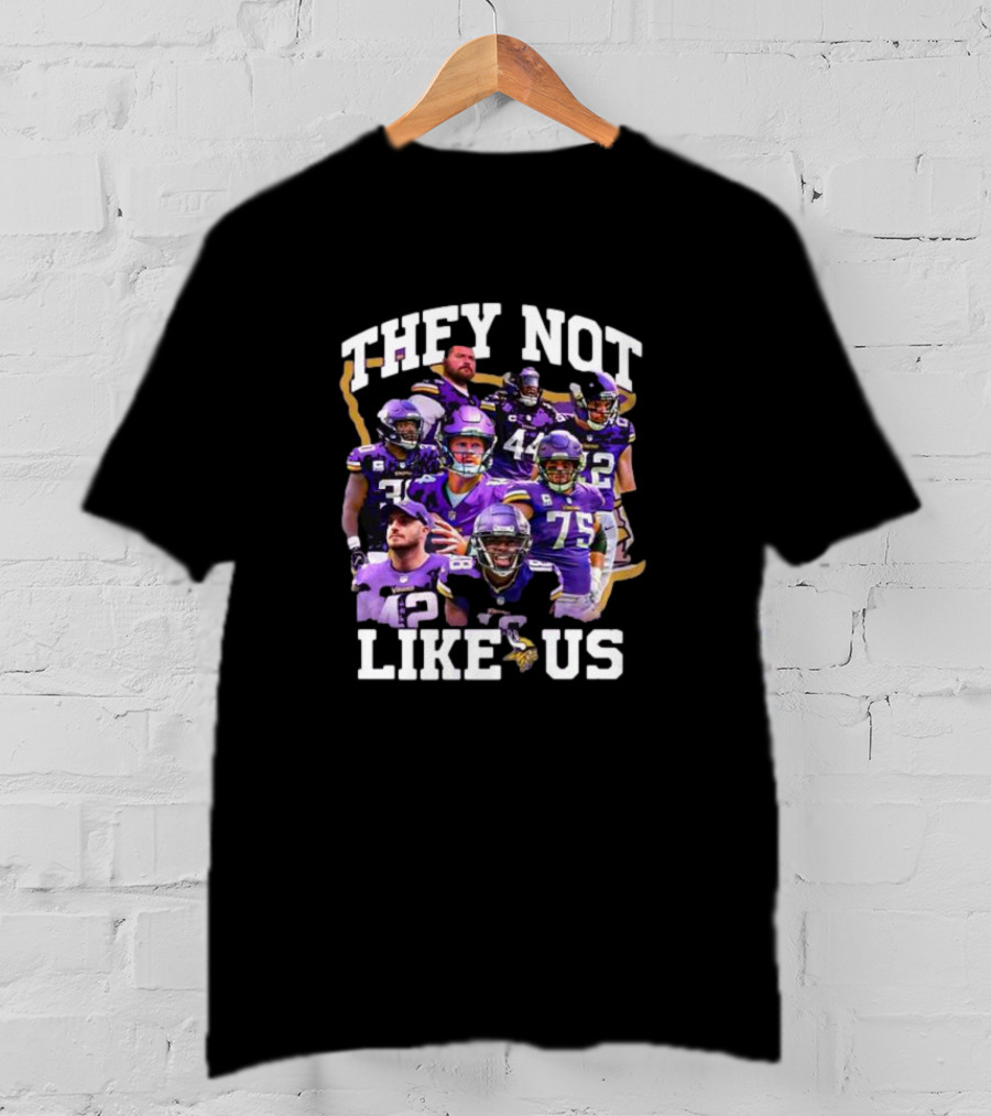 They Not Like Us Minnesota Vikings Players Christmas T-Shirt