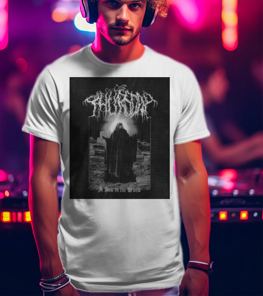 Thursday A Hole In The World Mysterious Cloaked Figure In Cemetery T-Shirt