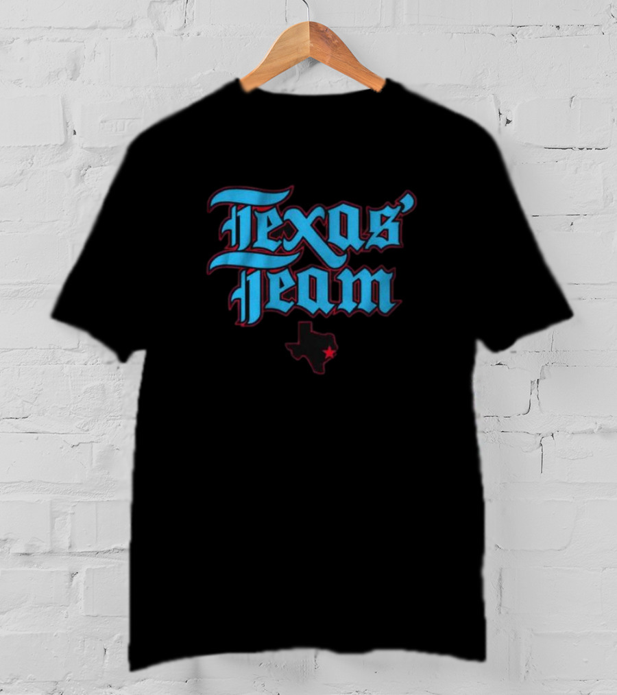 Texas’ Team With Lone Star Map T-Shirt