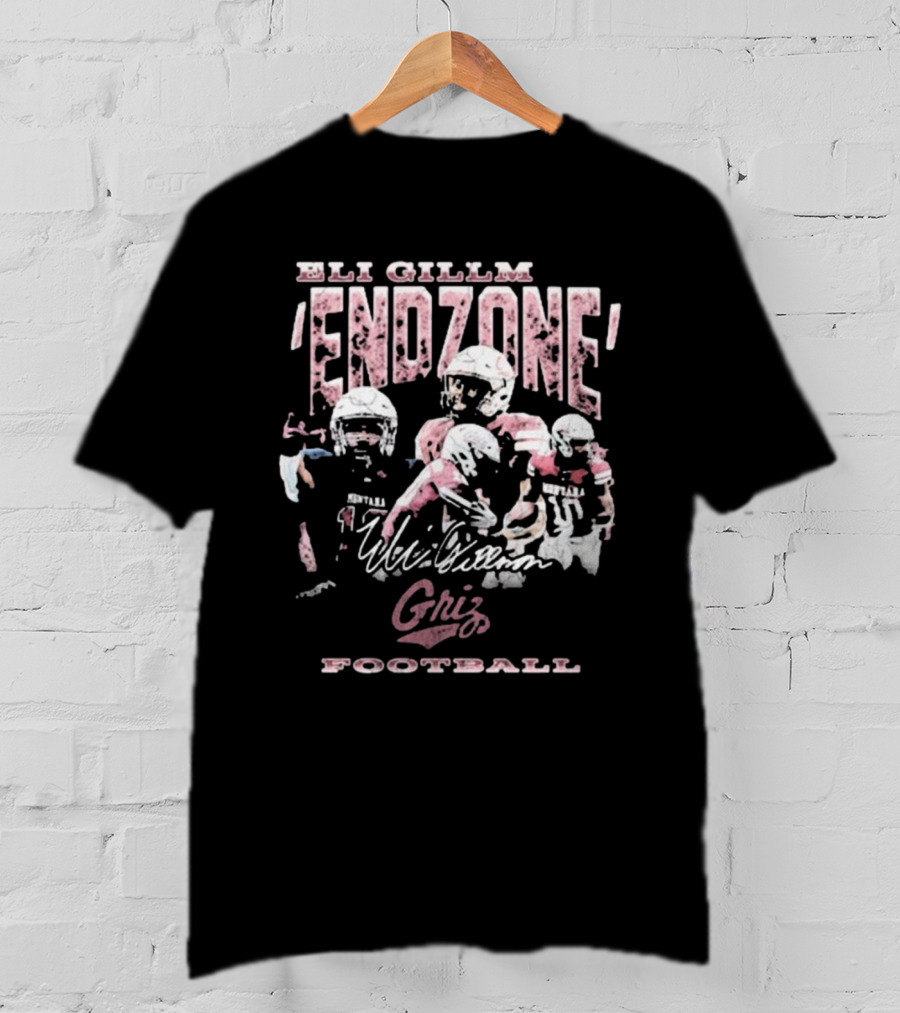 Eli Gillman Endzone Griz Football Montana 90s Signature T-Shirt
