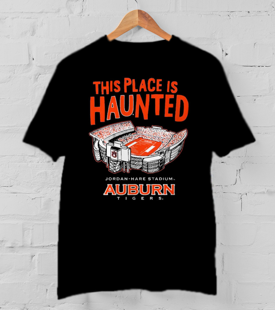 Auburn Tigers This Place Is Haunted Jordan-Hare Stadium Football T-Shirt