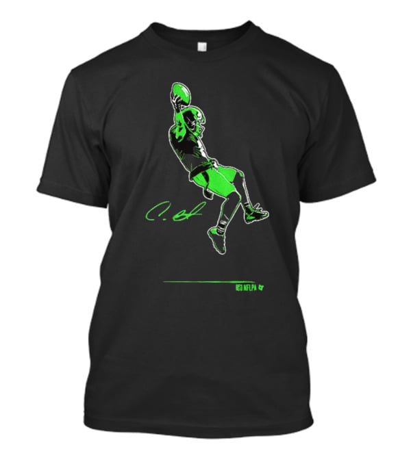 Coby Bryant Legendary Celebration Seattle Seahawks NFLPA Signature NFL Football T-Shirt