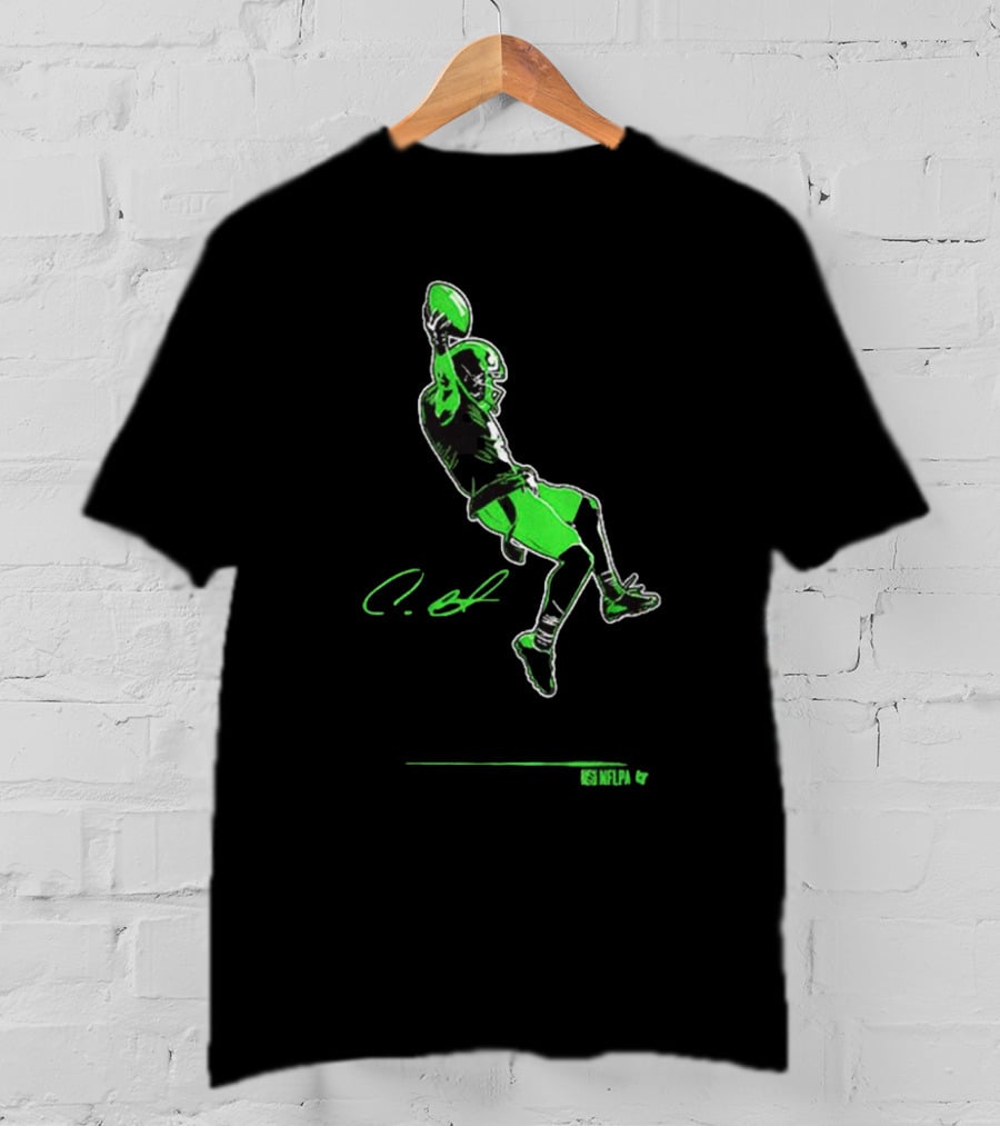 Coby Bryant Legendary Celebration Seattle Seahawks NFLPA Signature NFL Football T-Shirt