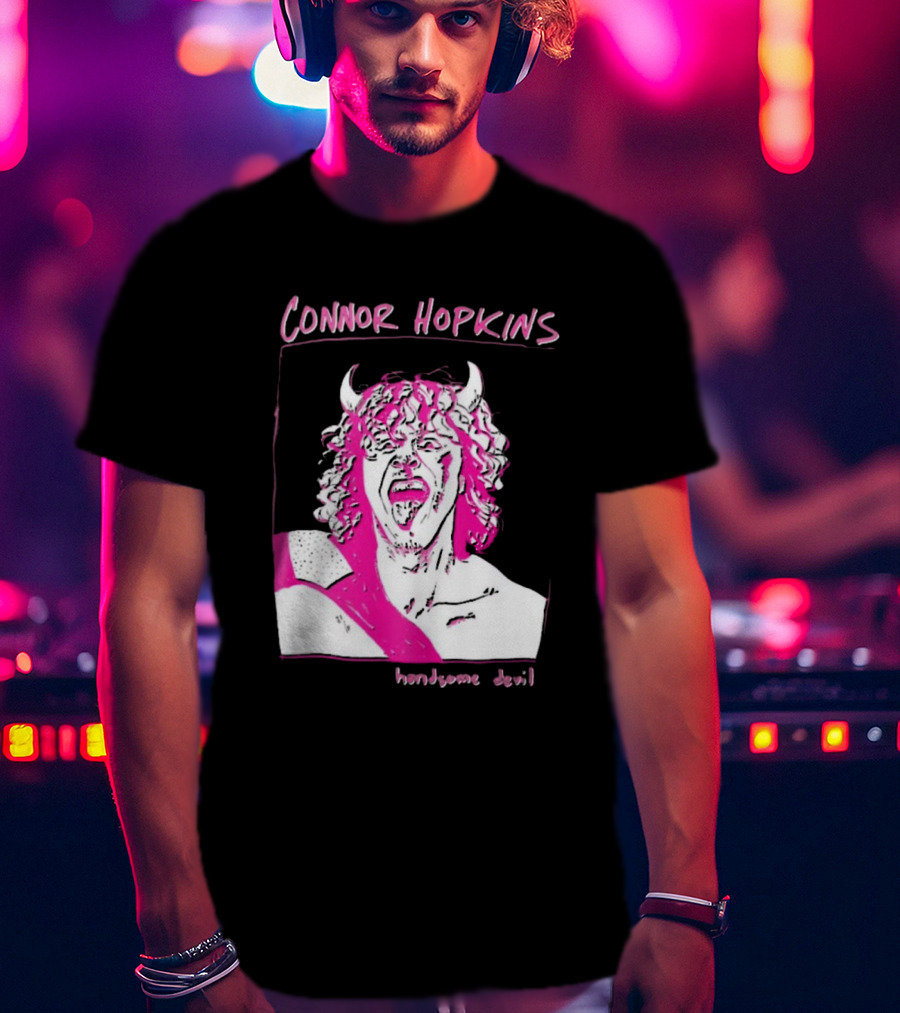 Connor Hopkins Handsome Devil Pink Horned T-Shirt