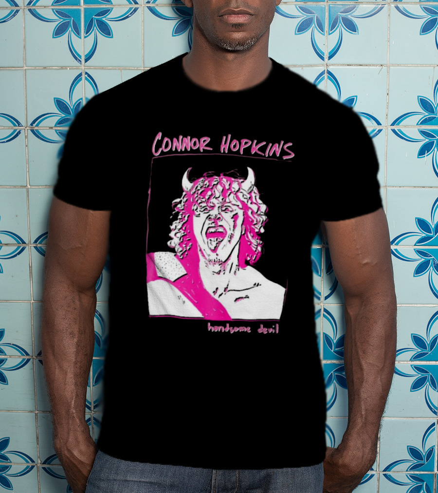 Connor Hopkins Handsome Devil Pink Horned T-Shirt
