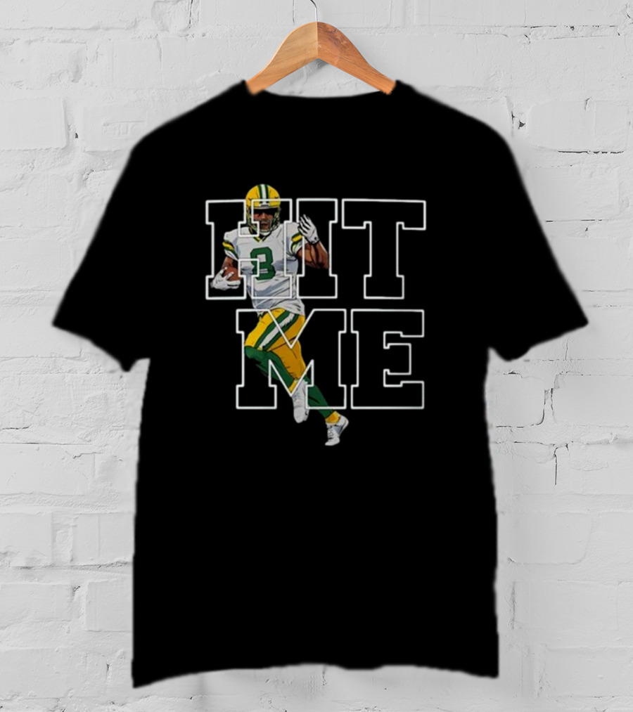 Green Bay Packers Hit Me NFL Football Player T-Shirt