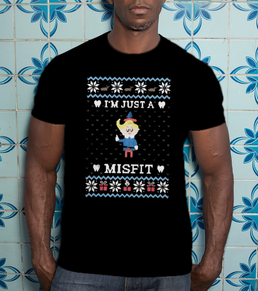 I'm Just A Misfit Ugly Christmas Sweater T-Shirt