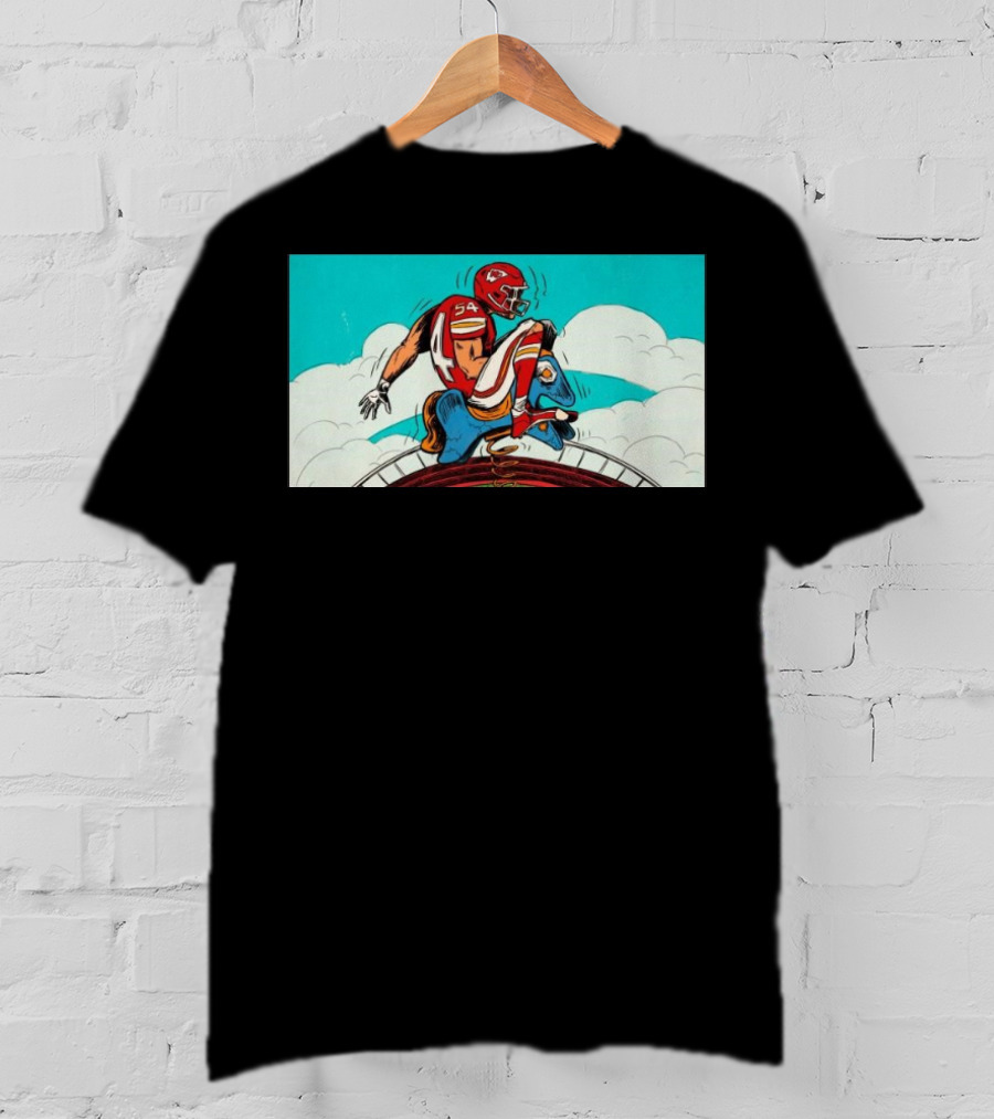 Kansas City Chiefs Vs. Denver Broncos Game-Day Matchup Sky Battle T-Shirt