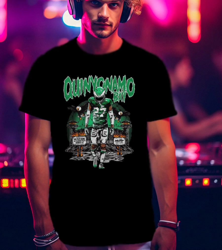 Quinyonamo Bay No Fly Zone Locked Up Philadelphia Eagles 27 T-Shirt