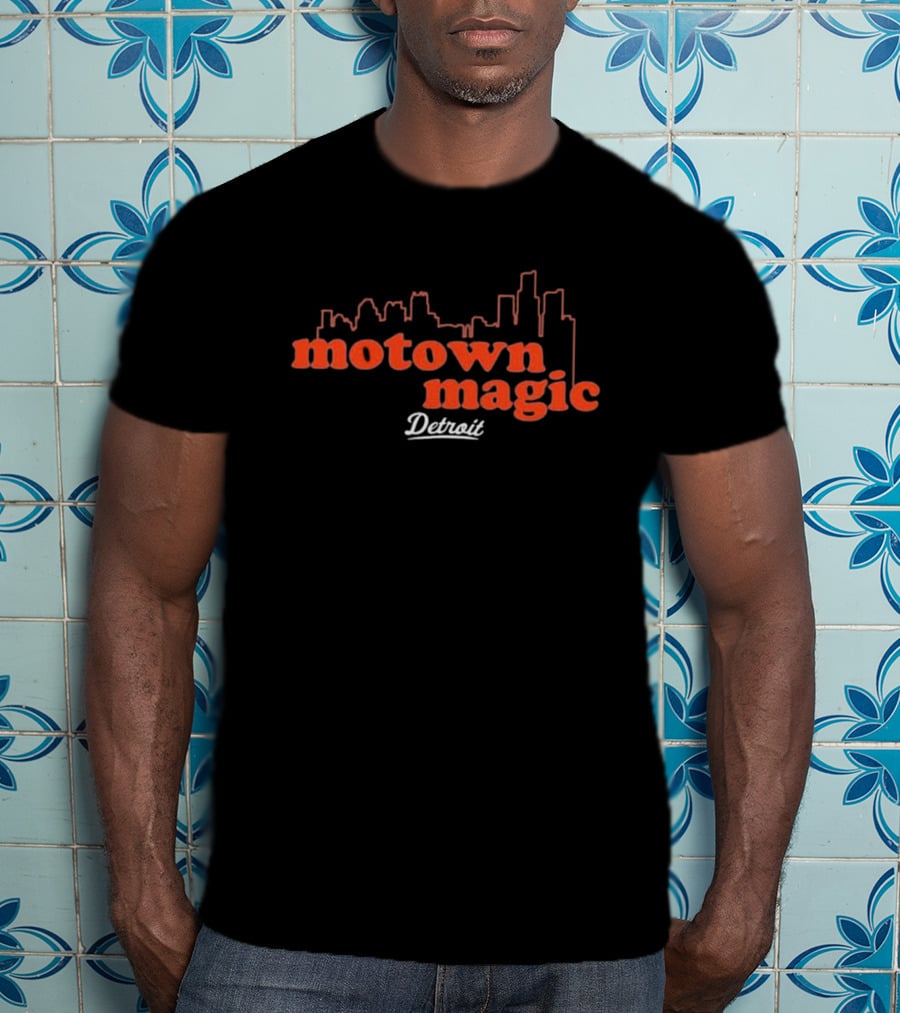 MLB Detroit Tigers Motown Magic Skyline Detroit T-Shirt