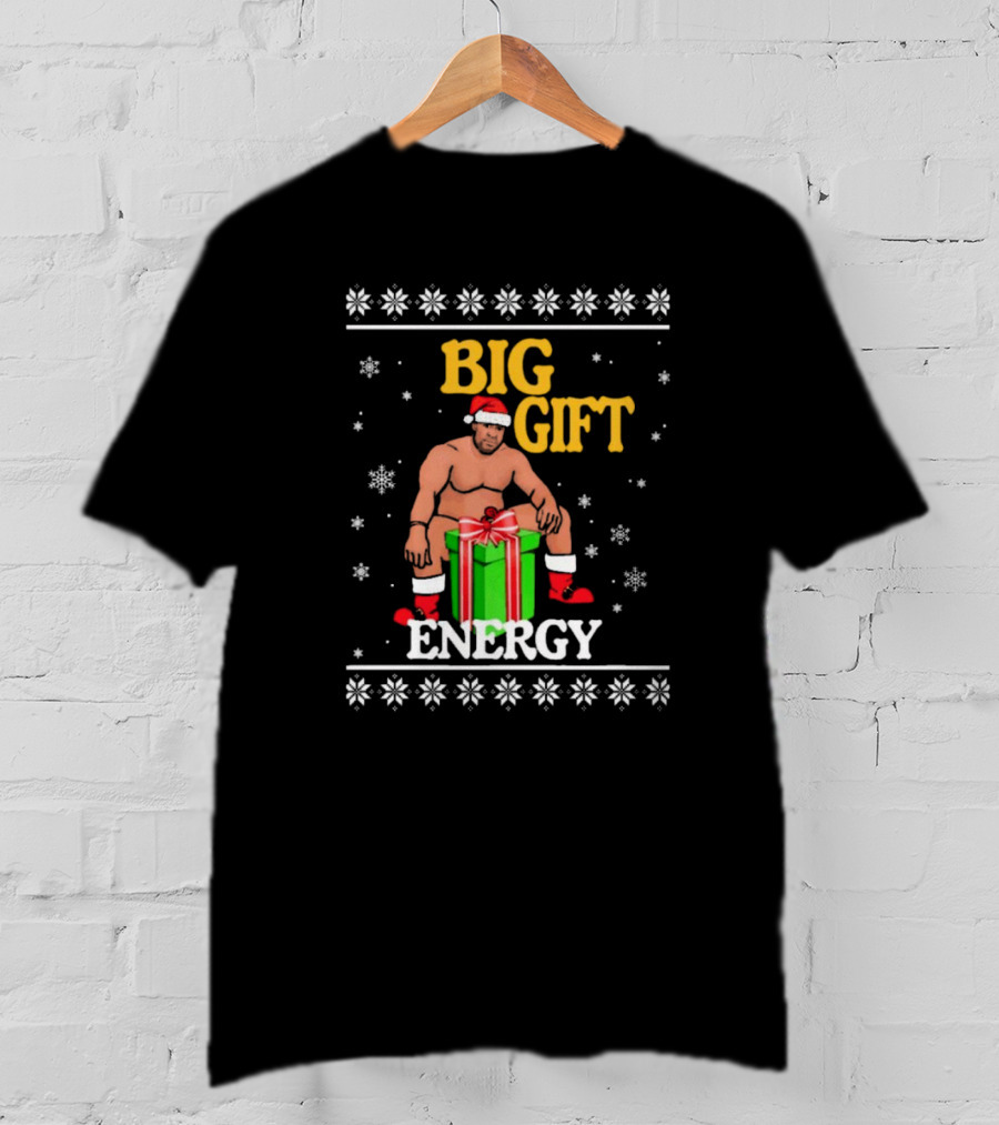 Big Gift Energy Barry Wood Ugly Christmas Sweaters T-Shirt