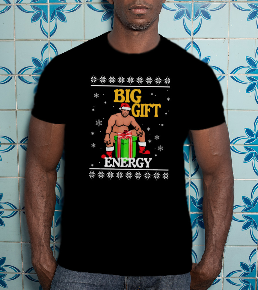 Big Gift Energy Barry Wood Ugly Christmas Sweaters T-Shirt