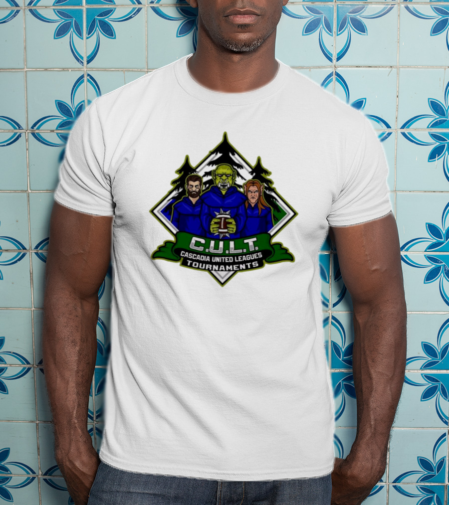 CULT Cascadia United Leagues Tournaments Blood Bowl Green Orc Iconic T-Shirt