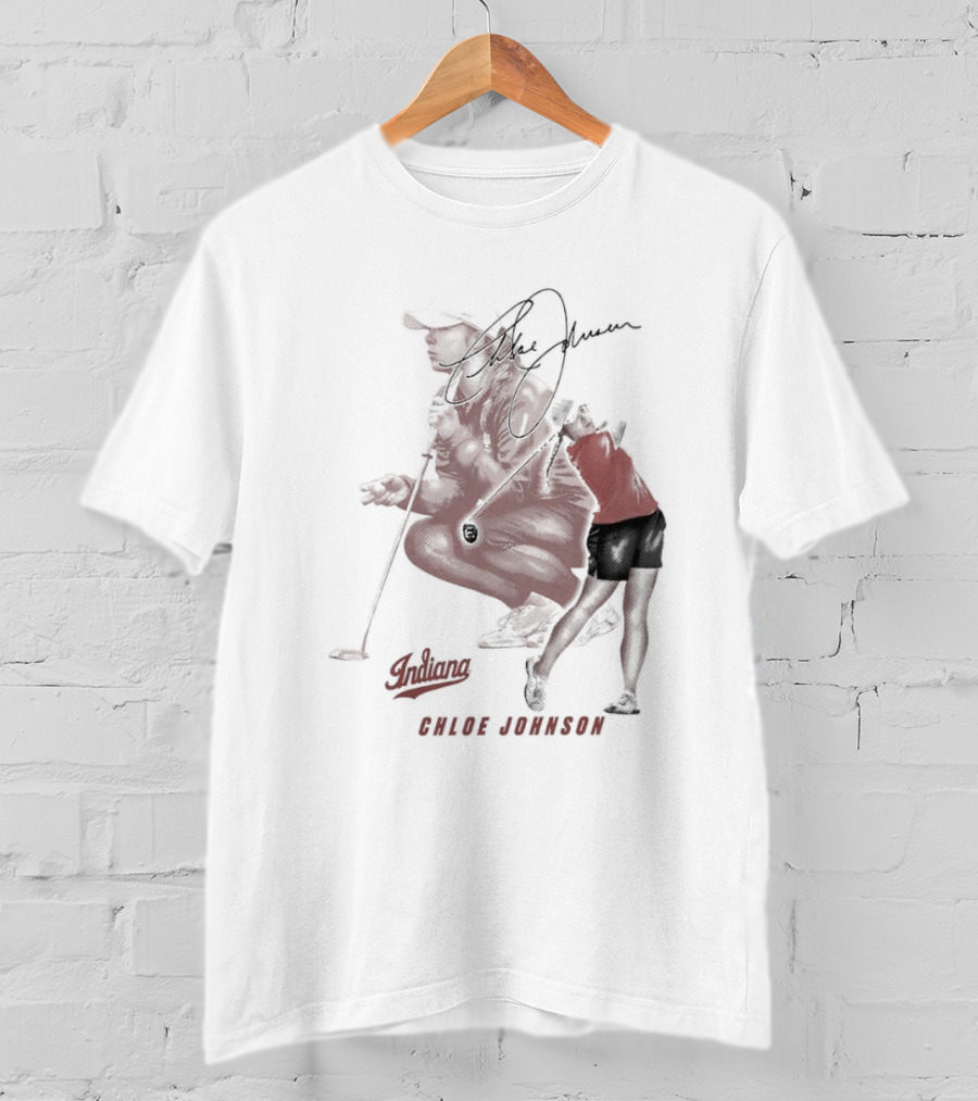 Chloe Johnson Indiana Golf Signature With Dynamic Player T-Shirt