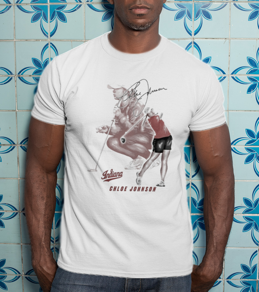 Chloe Johnson Indiana Golf Signature With Dynamic Player T-Shirt