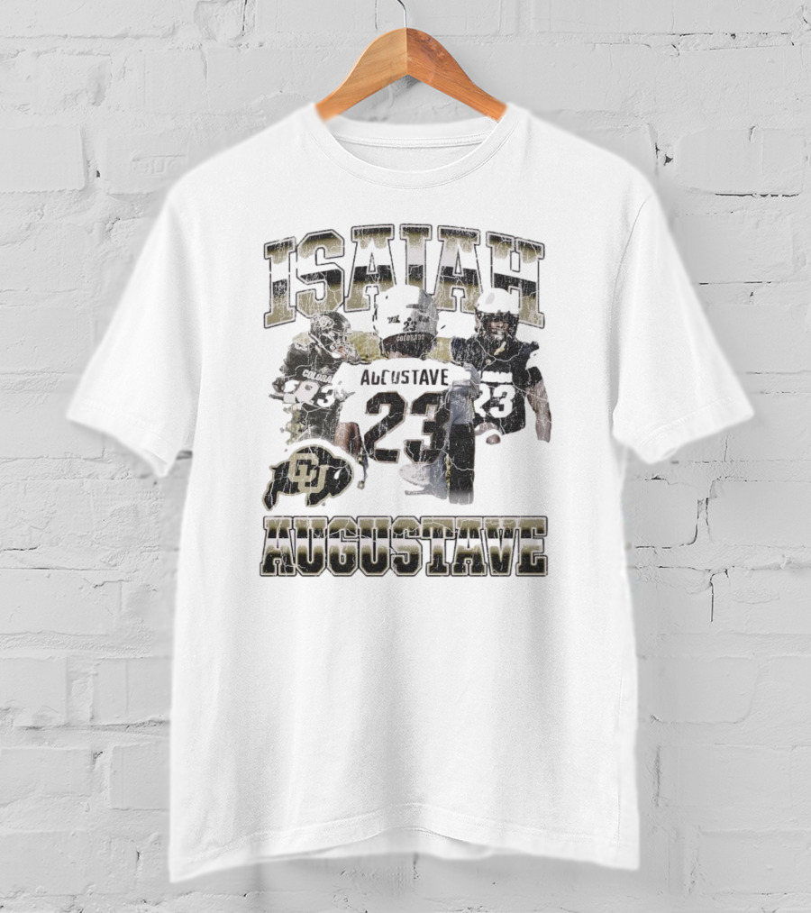 Isaiah Augustave Colorado Buffaloes 23 90s Style Football T-Shirt