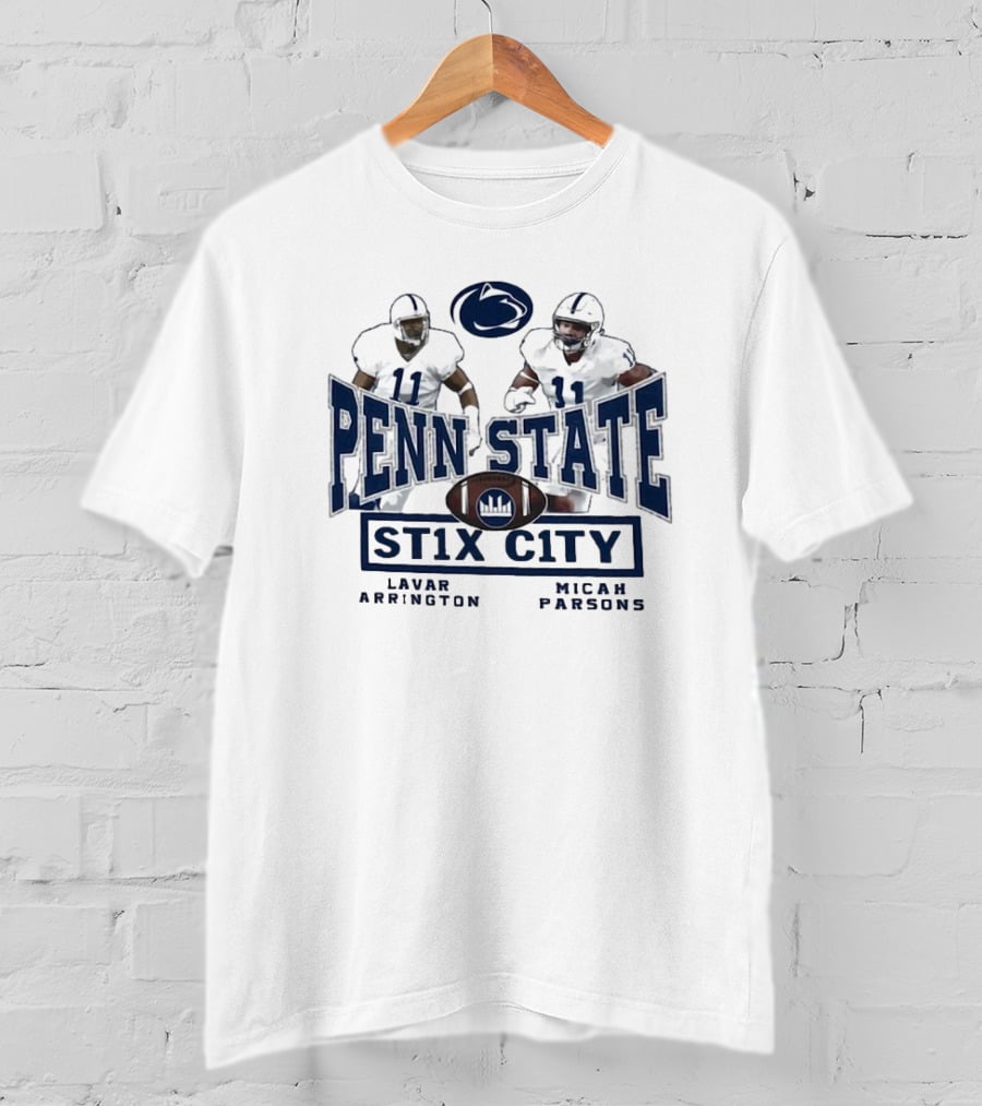 Penn State Nittany Lions ST1X City Lavar Arrington Micah Parsons T-Shirt