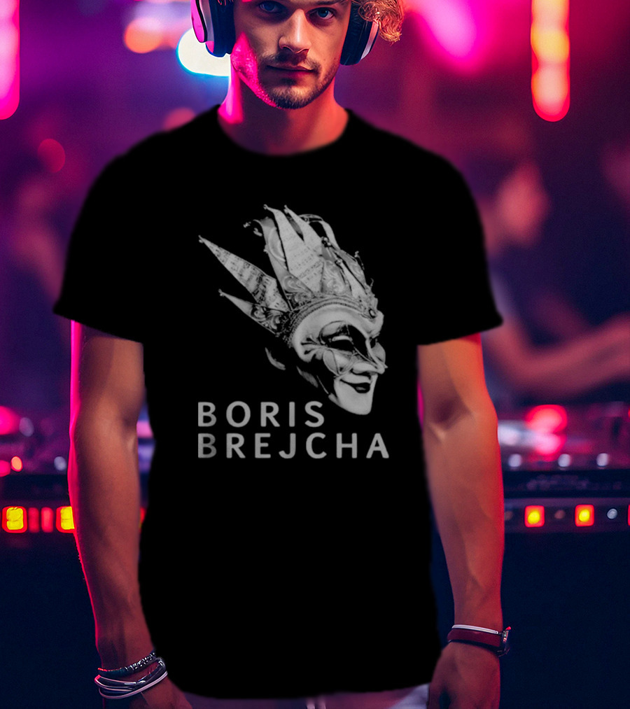 Boris Brejcha Joker Mask Monochrome Music Concept T-Shirt