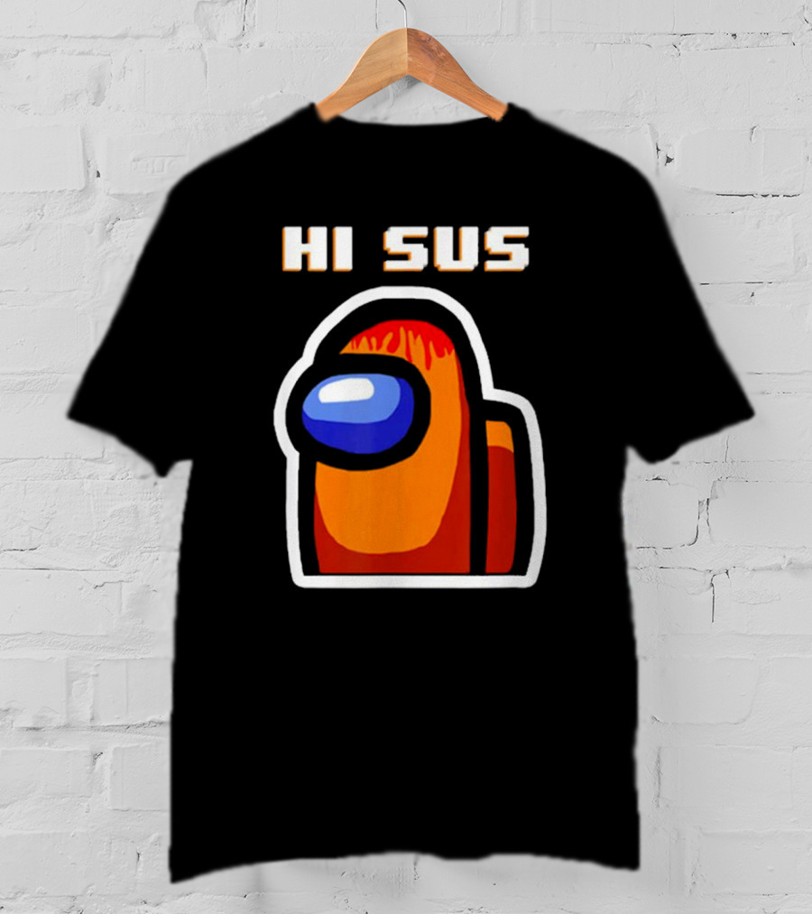 Hi Sus Impostor Among Us Funny Vintage Game T-Shirt