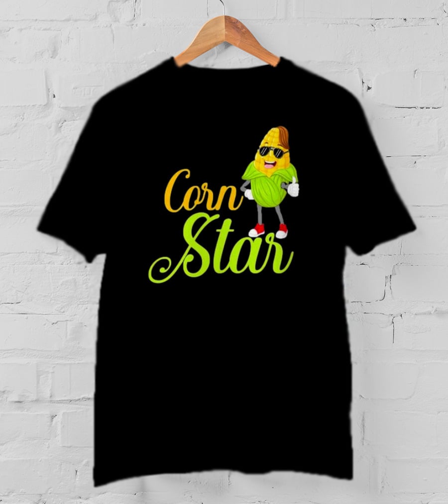 Corn Star Barnyard Harvest Rancher Farming Barn Cattle T-Shirt
