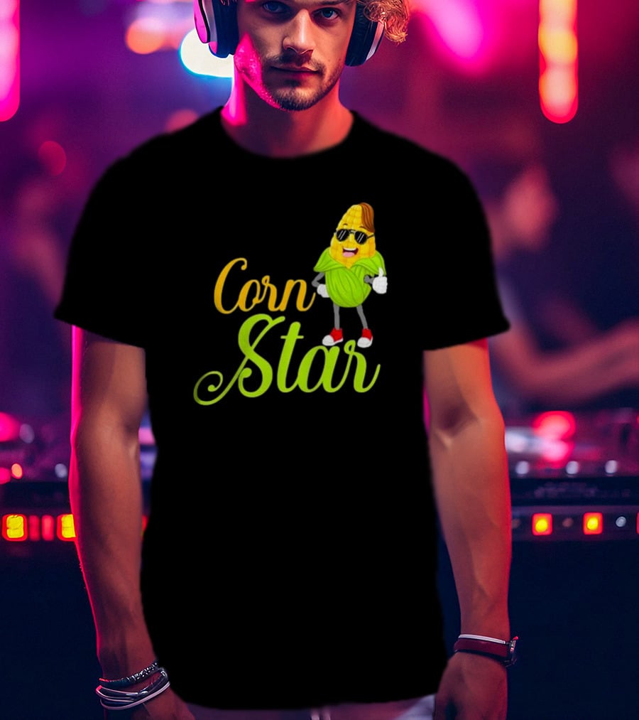 Corn Star Barnyard Harvest Rancher Farming Barn Cattle T-Shirt