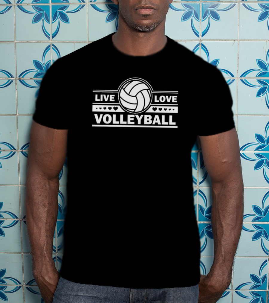 Live Love Volleyball Iconic Cool Volleyball Premium Classic T-Shirt