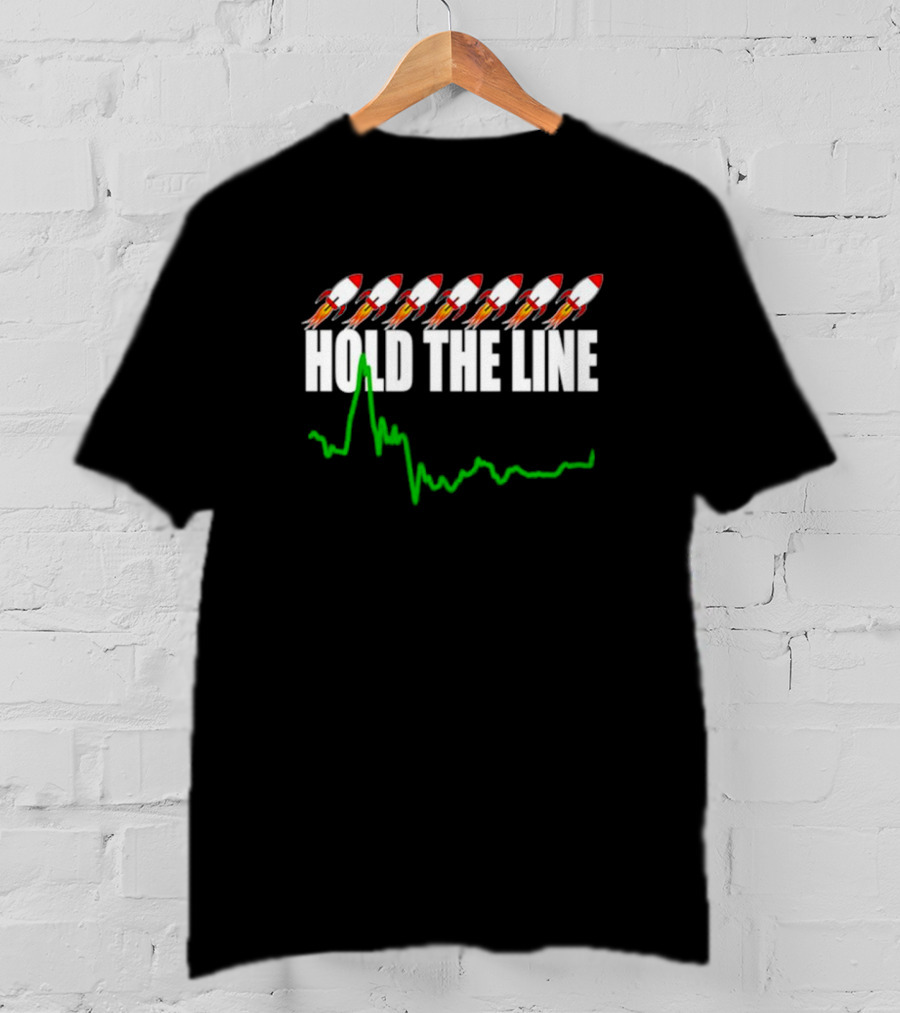 Wall Street Stonk Stocks Hold The Line Rocket Graph Momentum T-Shirt