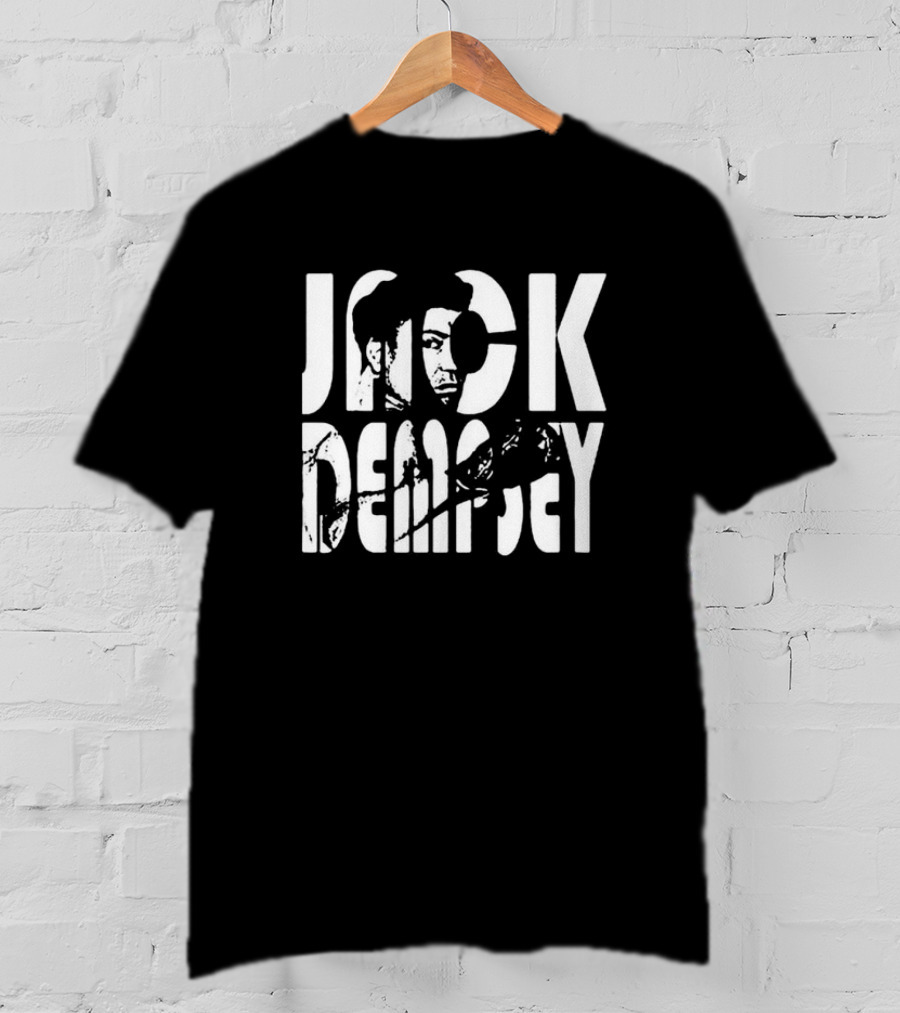 Jack Dempsey White Text Professional Boxing T-Shirt