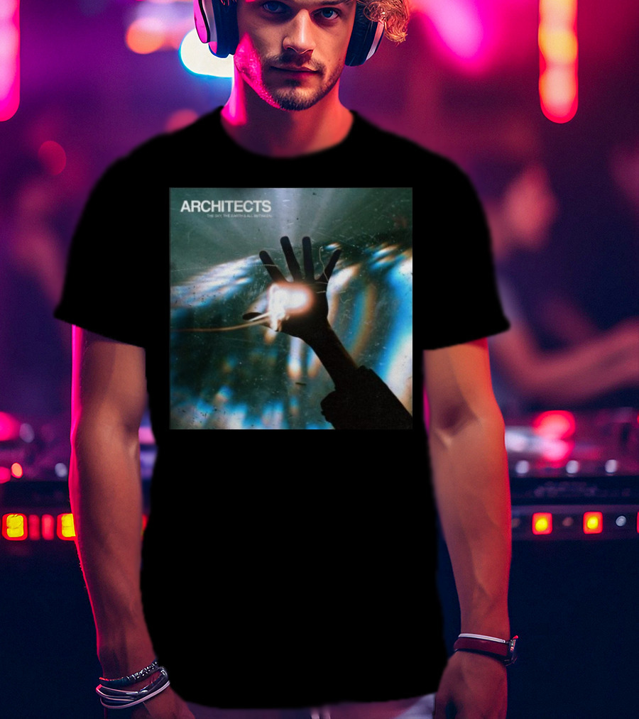 ARCHITECTS The Sky, The Earth And All Between Hand Through Light Rays T-Shirt