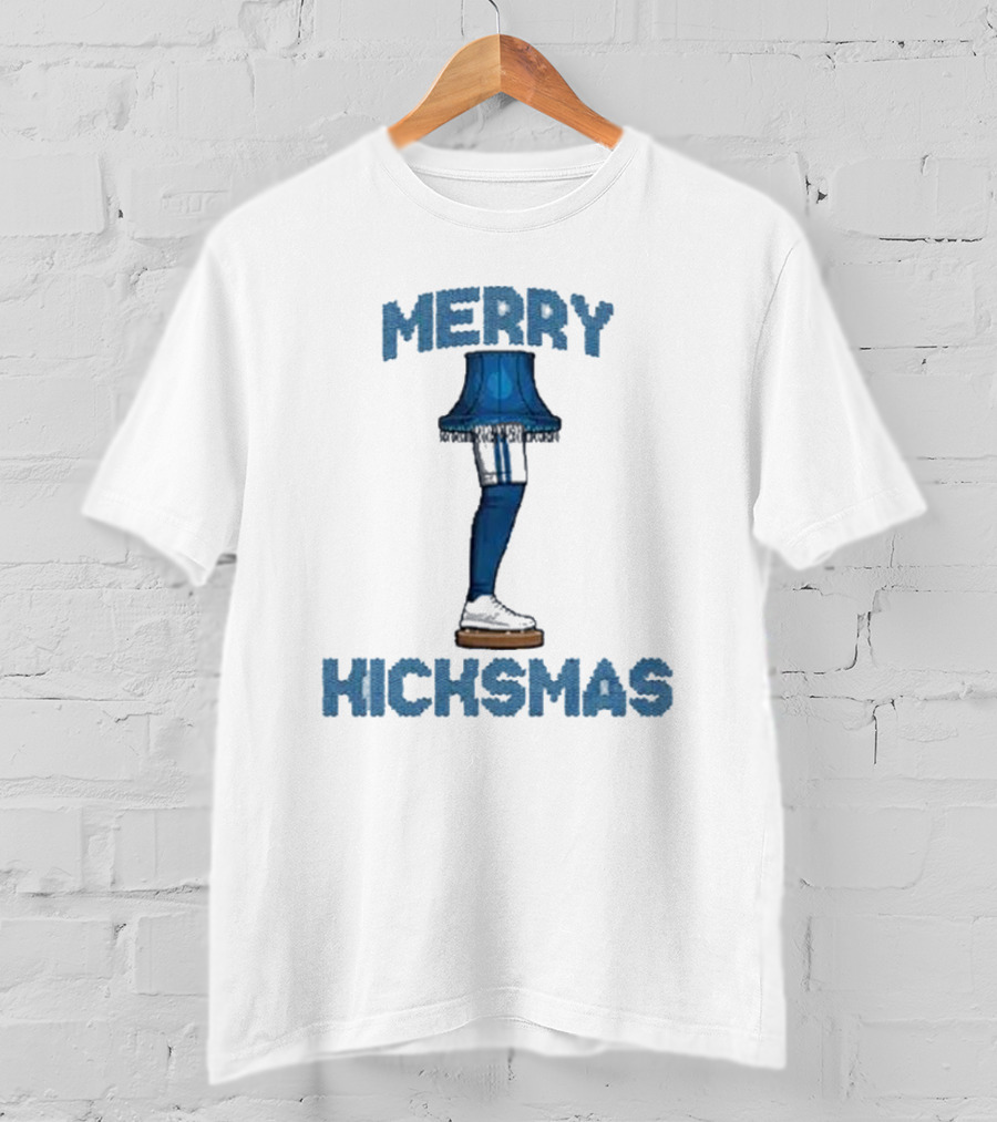 Merry Kicksmas Detroit Lions Leg Lamp Football Humor T-Shirt