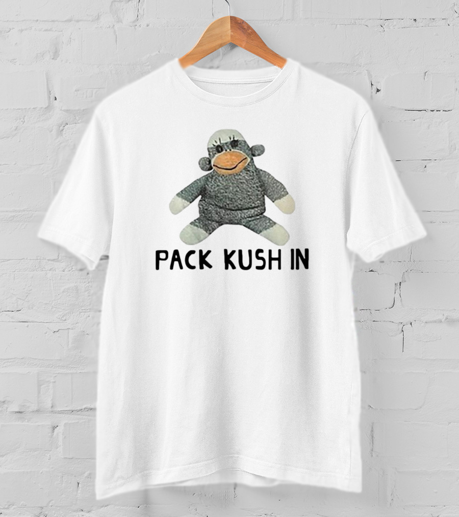 Pack Kush In Sock Monkey Plush Toy T-Shirt