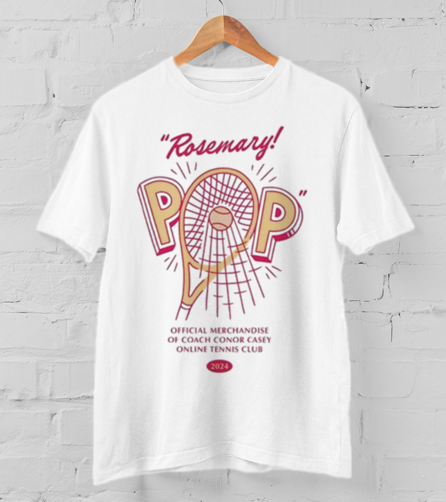 Rosemary Pop Official Merchandise Coach Conor Casey Online Tennis Club T-Shirt
