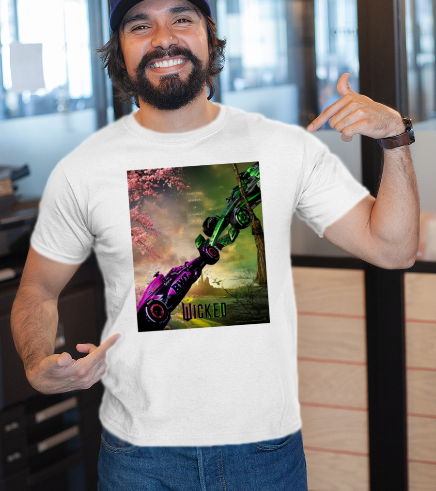 Wicked Everyone Deserves A Chance To Fly Racing Cars Vertical Sky Forest T-Shirt