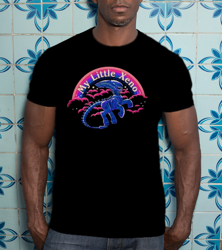 My Little Xeno Alien Creature In The Clouds T-Shirt