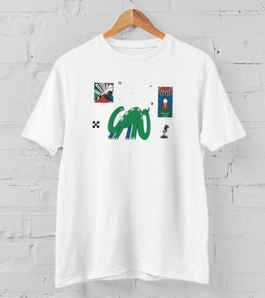 Jurassic Vibes Dinosaur Lava Glow Everpress T-Shirt