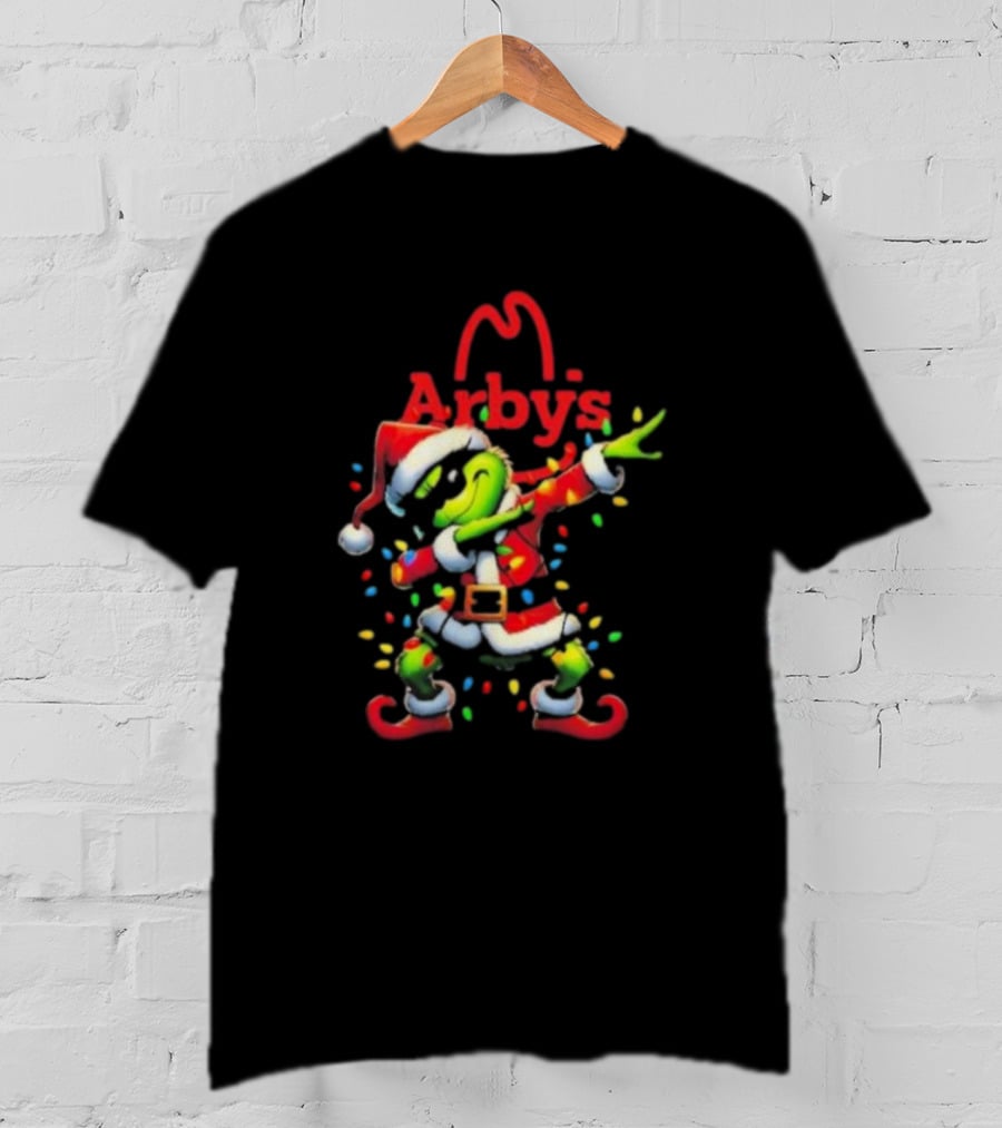 Santa Grinch Dabbing Arby’s Christmas T-Shirt