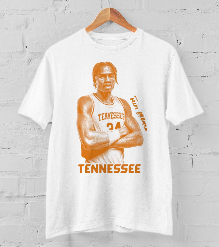 Felix Okpara Tennessee Basketball 34 Signature T-Shirt