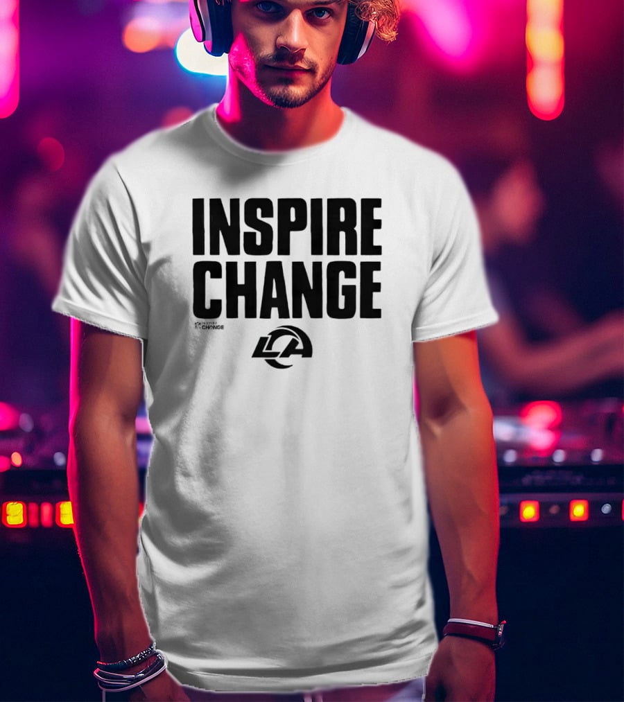 Los Angeles Rams Inspire Change LA Logo NFL T-Shirt