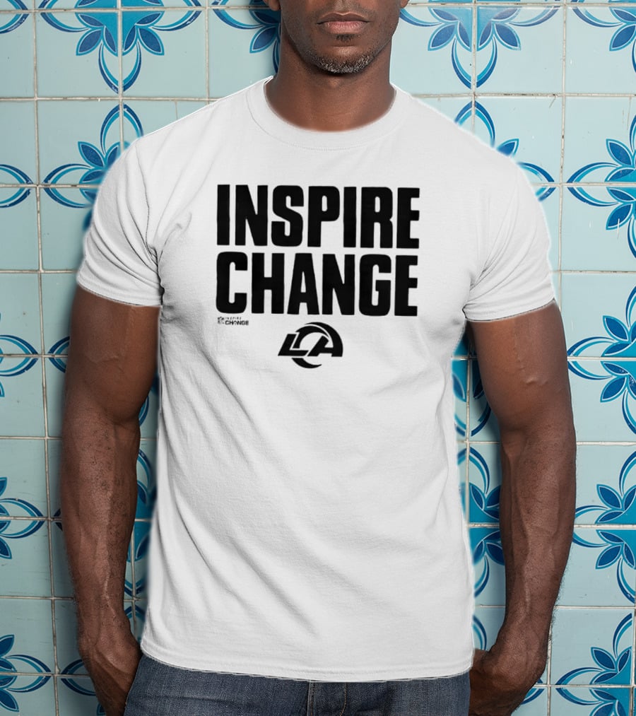 Los Angeles Rams Inspire Change LA Logo NFL T-Shirt