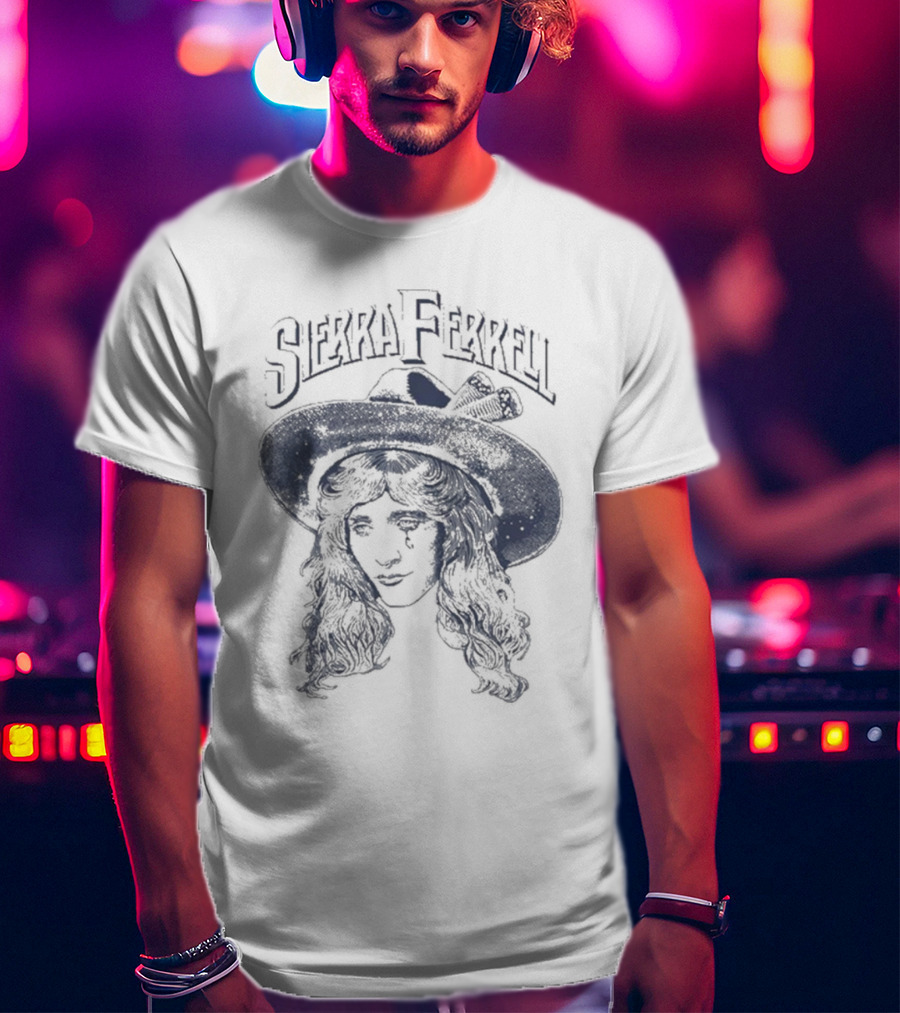 Sierra Ferrell Floating Head With Hat And Long Hair T-Shirt
