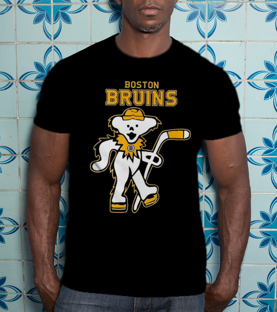 Boston Bruins Grateful Dead Dancing Bear T-Shirt