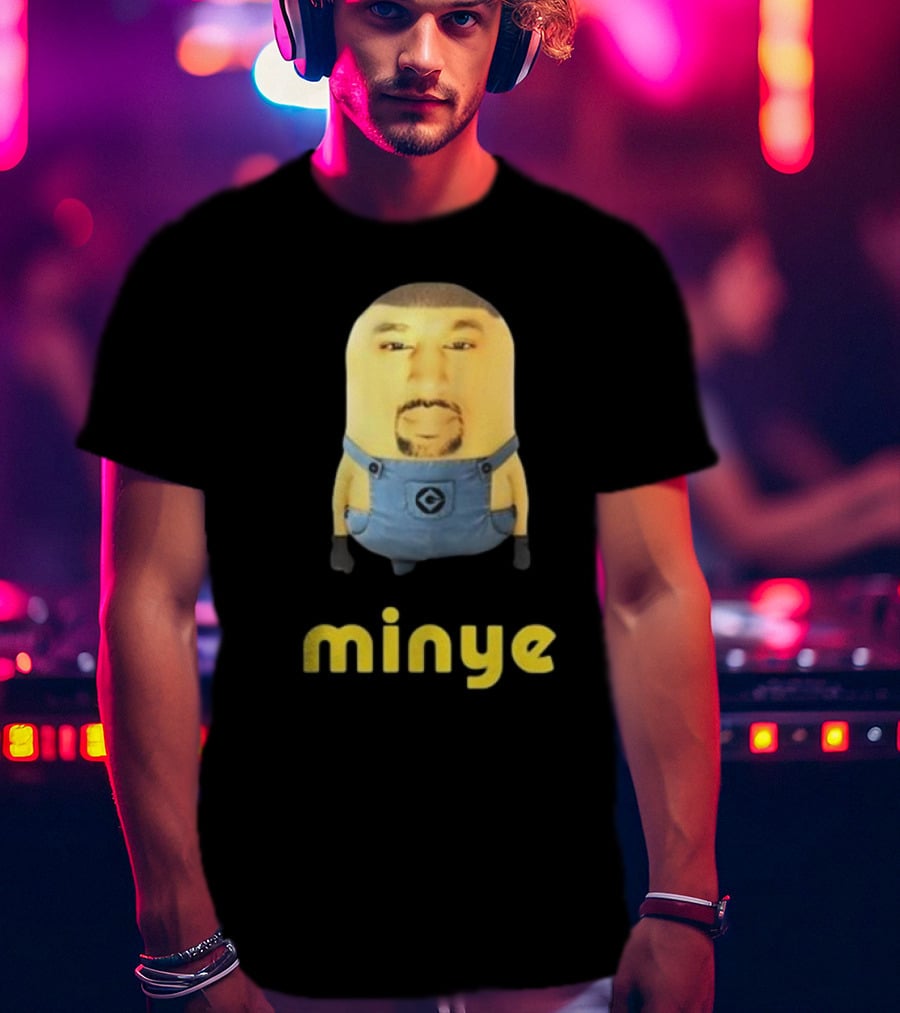 Dippytees Minye Minion Crossover Character Face T-Shirt