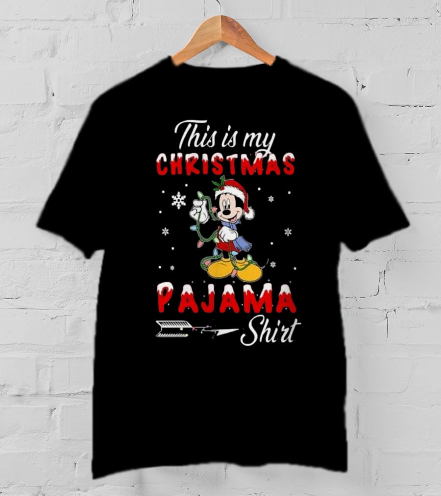Disney Mickey This Is My Christmas Pajama T-Shirt