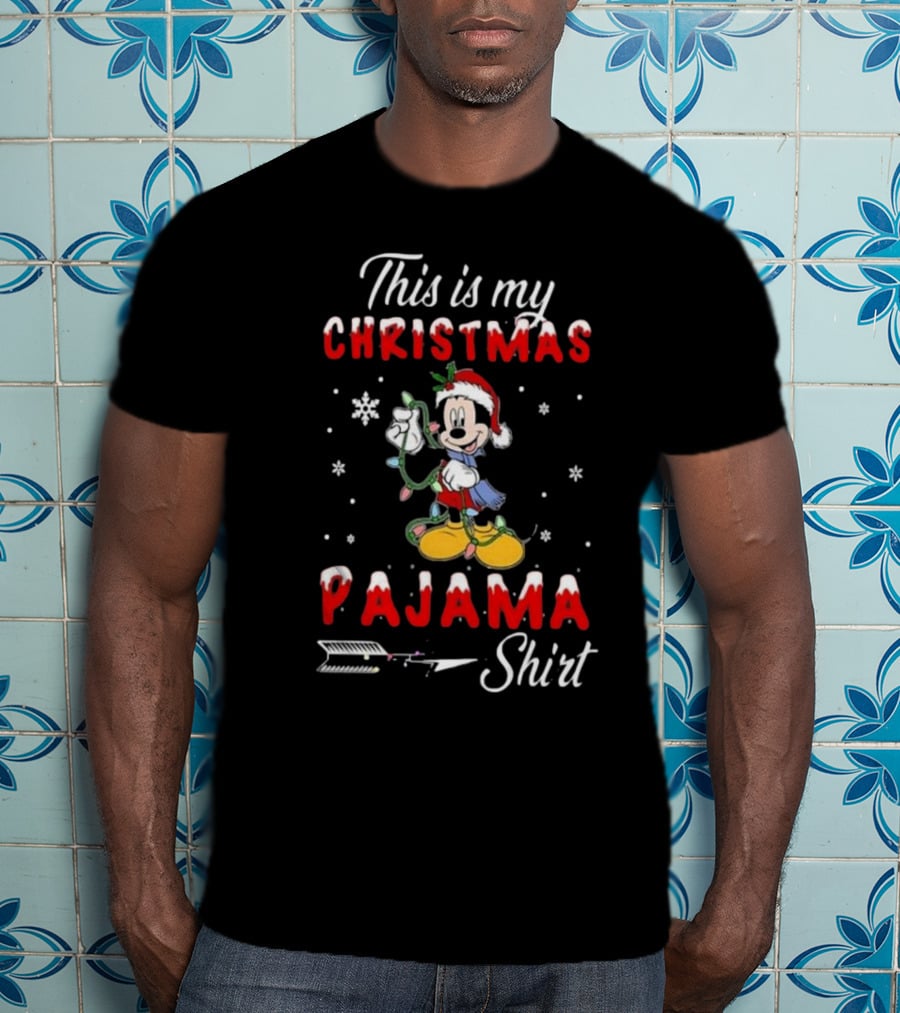 Disney Mickey This Is My Christmas Pajama T-Shirt